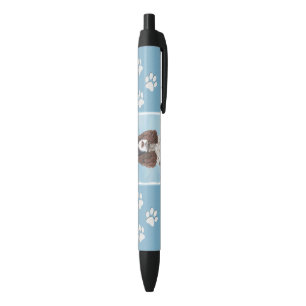Caneta Preta Pintura em inglês Springer Spaniel original