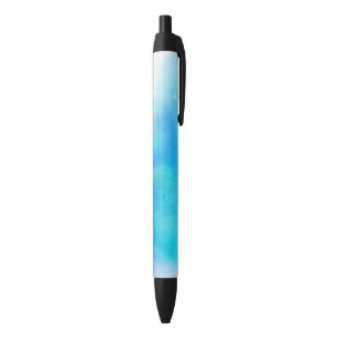 Caneta Preta Ponto azul, pintado mão abstrato da aguarela