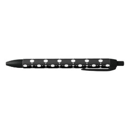 Caneta Preta Pontos Polka Brancos, Padrão de Pontos Polka, Pont