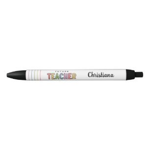Caneta Preta Presente Colorido Personalizado para Futuro Profes