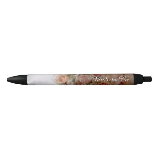 Caneta Preta Presente de chá de noiva para noiva floral