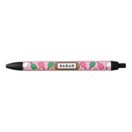 Caneta Preta Presente de Pickleball Personalizado