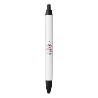 Caneta Preta Presente para Meninas – N Personalizado com o Nome