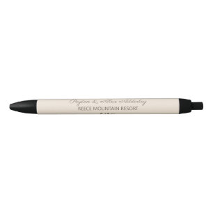 Caneta Preta Presente para Noiva Noivo Convidados Casamento Cor