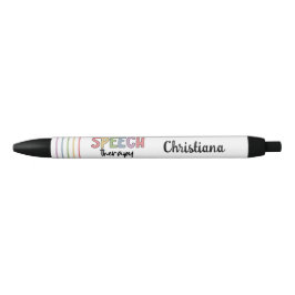 Caneta Preta Presentes de Estudante em Terapia de Fala SLP