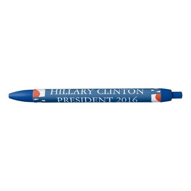 Caneta Preta Presidente 2016 de Hillary Clinton (Frente)