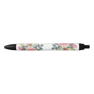 Caneta Preta Primavera floral