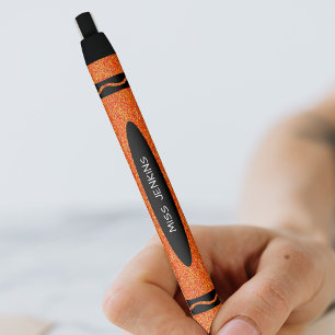 Caneta Preta Professora do Orange Crayon