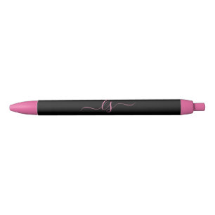 Caneta Preta Profissional de Beleza Estética Monograma Preto Ro