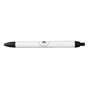 Caneta Preta Profissional de logotipo comercial personalizado