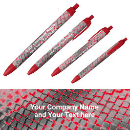 Caneta Preta Promocional com a Cerca de Link da Cadeia de Nomes