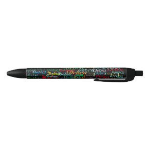 Caneta Preta promova seu nome . personalizado colorido
