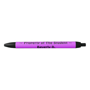 Caneta Preta Propriedade do estudante