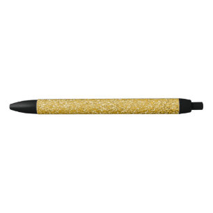 Caneta Preta PURE DOURADO Splatter Patterno + texto/foto