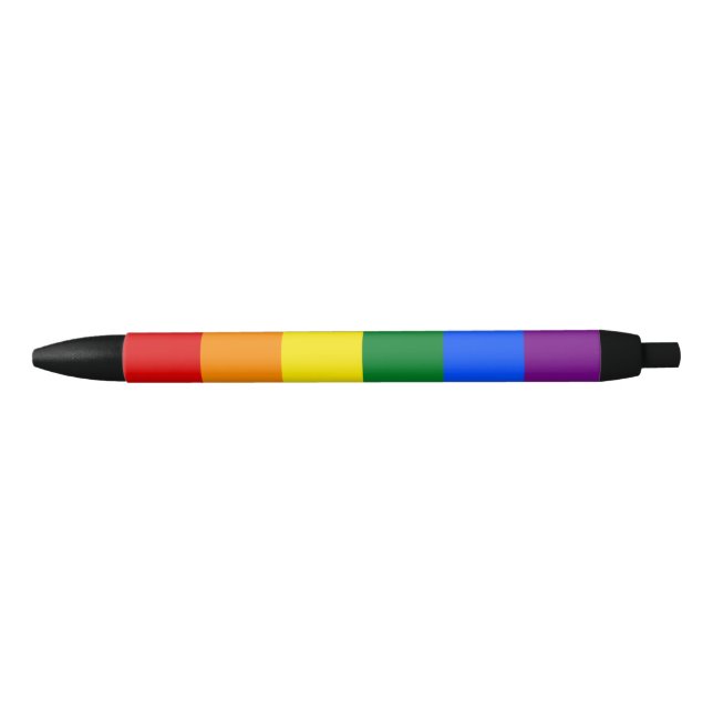 Caneta Preta Rainbow Pride (Frente)