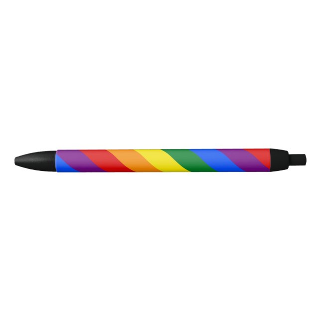 Caneta Preta Rainbow Pride (Frente)