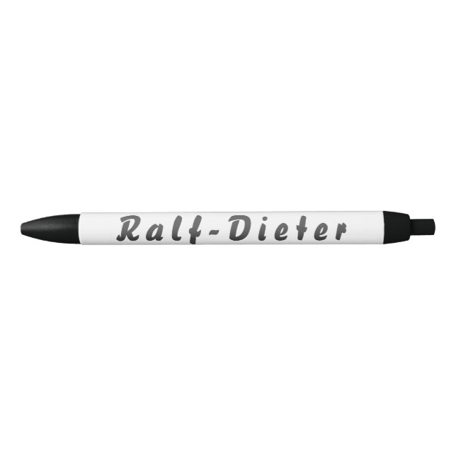Caneta Preta Ralf-Dieter Kugelschreiber (Frente)