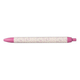 Caneta Preta Ramos de Prado de Rosto Rosado de Primavera
