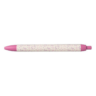 Caneta Preta Ramos de Prado de Rosto Rosado de Primavera