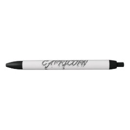 Caneta Preta Reflexão de Capricórnio