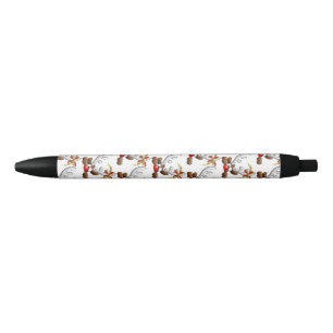 Caneta Preta Reindeer Enzergou Caráter de Natal Engraçado