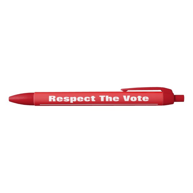 Caneta Preta Respeite a votação e o eleitor (parte de cima)