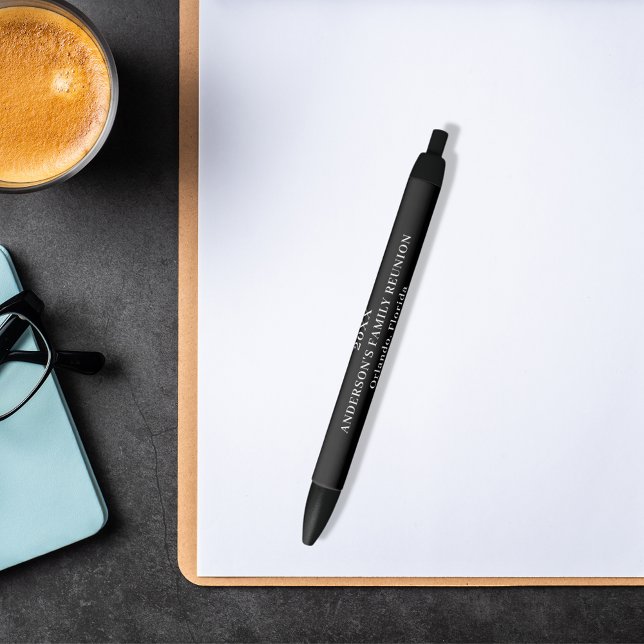 Caneta Preta Reunião familiar branco negro (Criador carregado)