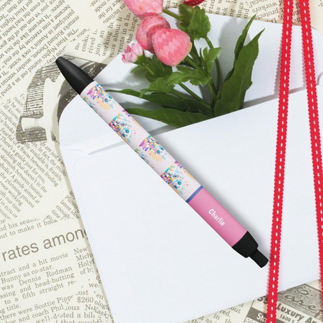 Caneta Preta Robô Divertido Bagunçado Pintura de Salpicos Fofos (Criador carregado)