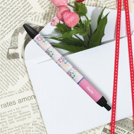 Caneta Preta Robô Divertido Pintura Bagunçada Salpicos Fofos