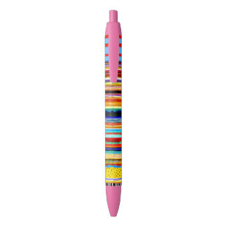 Caneta Preta Rosa