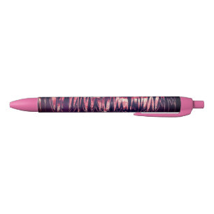 Caneta Preta Rosa para Escuro