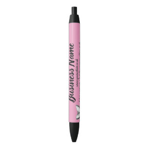 Caneta Preta Rosa Personalizado do Marketing de Negócio