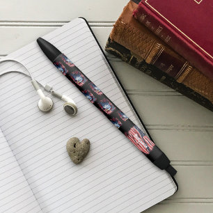 Caneta Preta Rosas de águia azul-americana  de águia azul-ameri