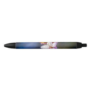 Caneta Preta Sakura - flor de cereja japonesa