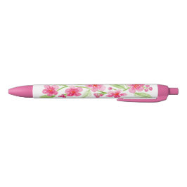 Caneta Preta Sakura Pintada à Mão em Ponto de Agulha