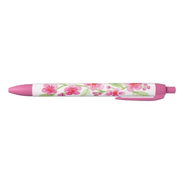 Caneta Preta Sakura Pintada à Mão em Ponto de Agulha (Parte Inferior)
