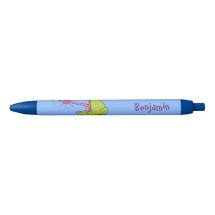 Caneta Preta sapo engraçado e desenho animado