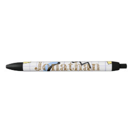 Caneta Preta Secretária de Correspondência Personalizada Gráfic
