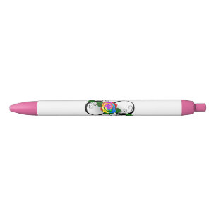 Caneta Preta Símbolo infinito com Rosa do arco-íris