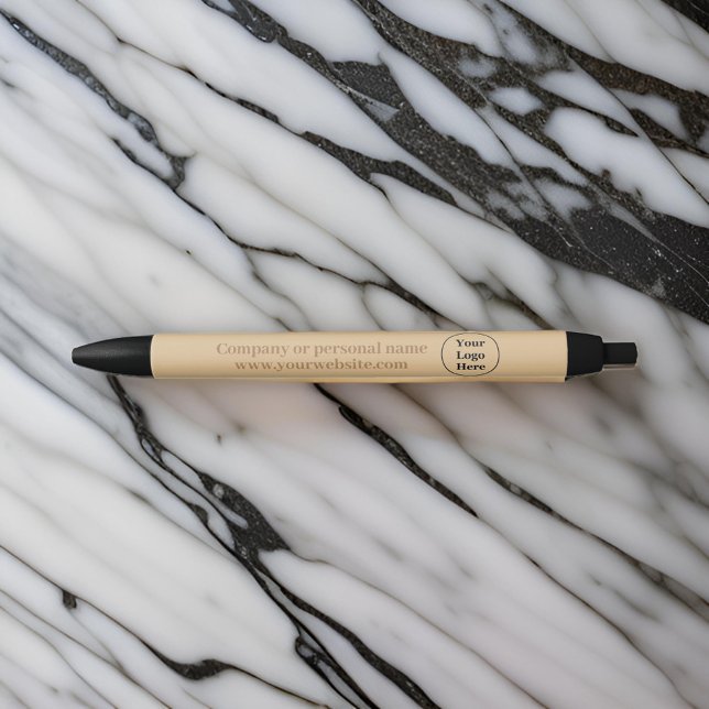 Caneta Preta Simples elegantes marrons (Criador carregado)