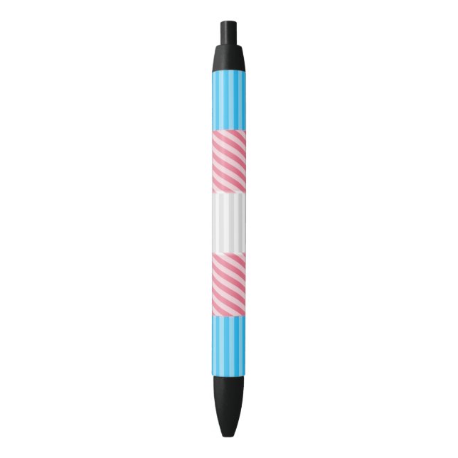 Caneta Preta Sinalizador do Abstrato Transgender Pride Stripe F (Frente Vertical)