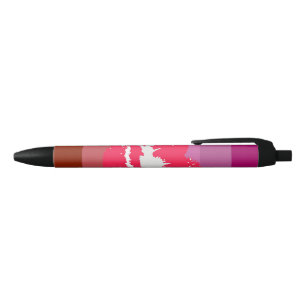Caneta Preta Sinalizador do Orgulho Lésbico Lipstick
