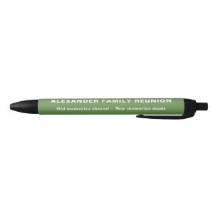 Caneta Preta Sindicato da Família Souvenir Verde Gift Keepsaokt