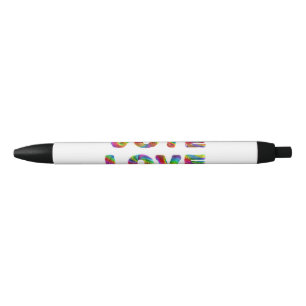Caneta Preta SlipperyJoe voto amor igualdade pelo de cores do a