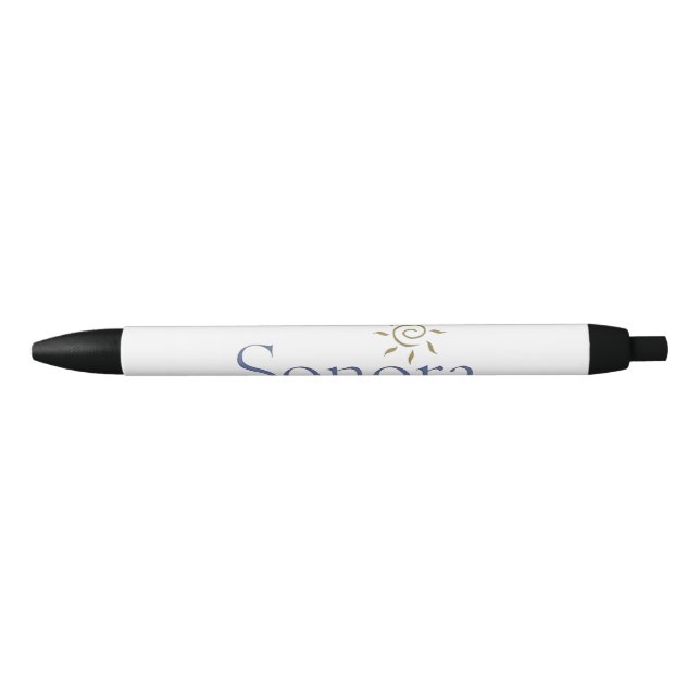 Caneta Preta Sonora Branded Pen (Frente)