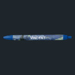 Caneta Preta Starry Night Vincent van Gogh Fine Art Painting<br><div class="desc">Vincent van Gogh (holandês, 1853 - 1890) Starry Night, 1889, Oil on canvas Unframed: 73 × 92 cm (28, 7 × 36, 2 pol) Esta pintura mostra a vista da janela virada para leste da sala de asilo de Van Gogh na Santo-Rémy-de-Provence Ele acrescentou uma vila idealizada. Está na coleção...</div>