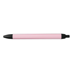 Caneta Preta Stripes Flamingo Rosa