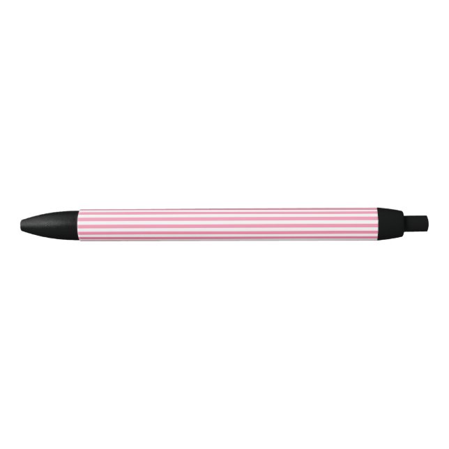 Caneta Preta Stripes Flamingo Rosa (Frente)