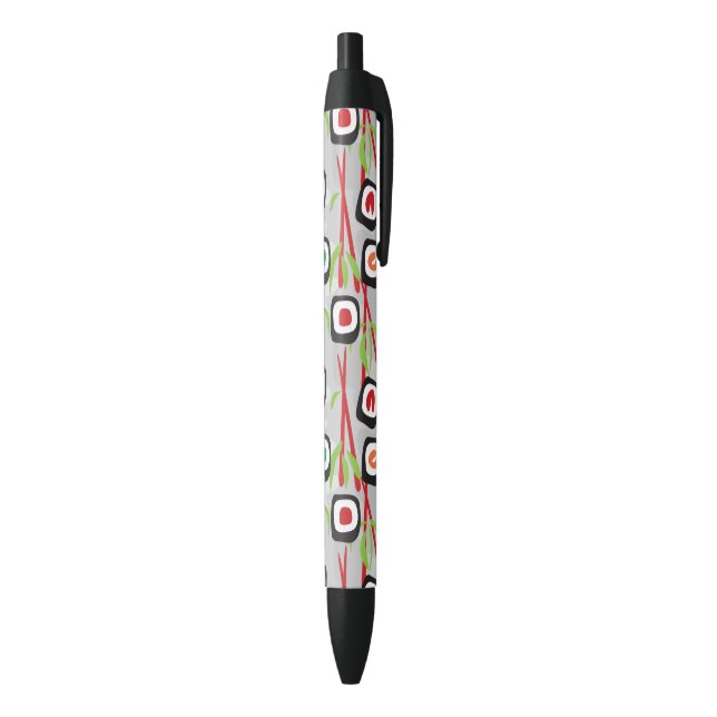 Caneta Preta Sushi Pattern (parte de inferior (Vertical))