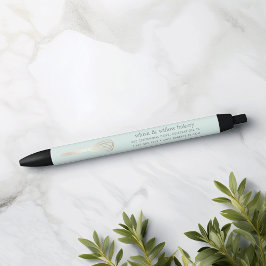 Caneta Preta Suspiro Dourado e de Casa | Empresas de padaria ou